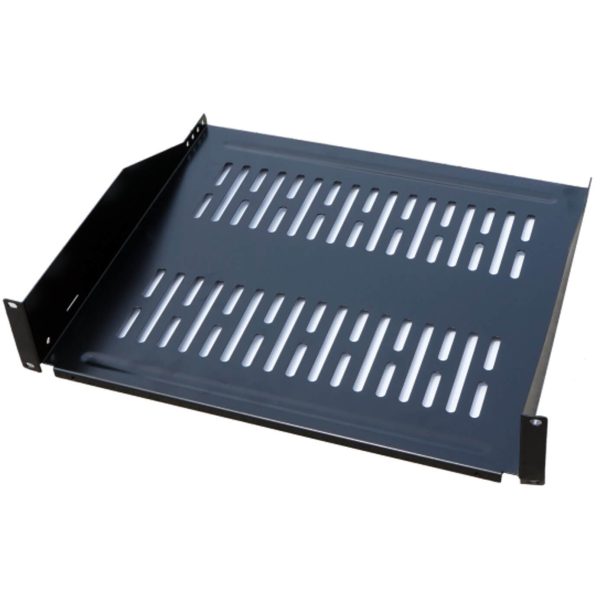 Plateau porte modem 19" 2U 400mm noir - EO5018N-400
