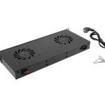 KIT VENTILATION 1U 2Ventilateurs  AVEC REGULATION - AK-1502-B