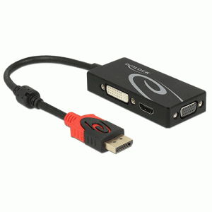 Adaptateur Displayport 1.2 > VGA/HDMI/DVI 4K - 62902