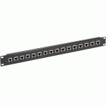 Panneau de brassage 19" 1U 16 ports Cat 6 U/UTP -