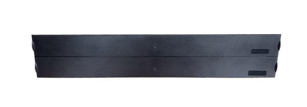 Obturateur 19'' 2U noir Plastique clipsable - EO5122-2