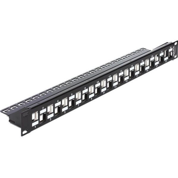 Panneau de brassage nu 19" 1U HB 24 ports Keystone - 43278