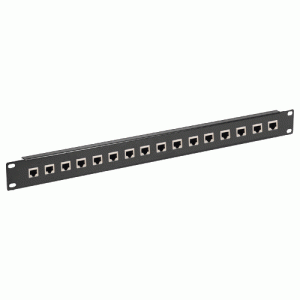 Panneau de brassage 16 ports 19" 1U Cat 6 STP - EO5316S6