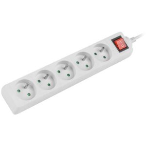 Multiprise secteur 5 sorties avec interrupteur - PS1-05E-0150-W