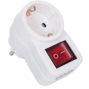 Prise monobloc 1 sortie 2P+T avec interrupteur - KO60636-2
