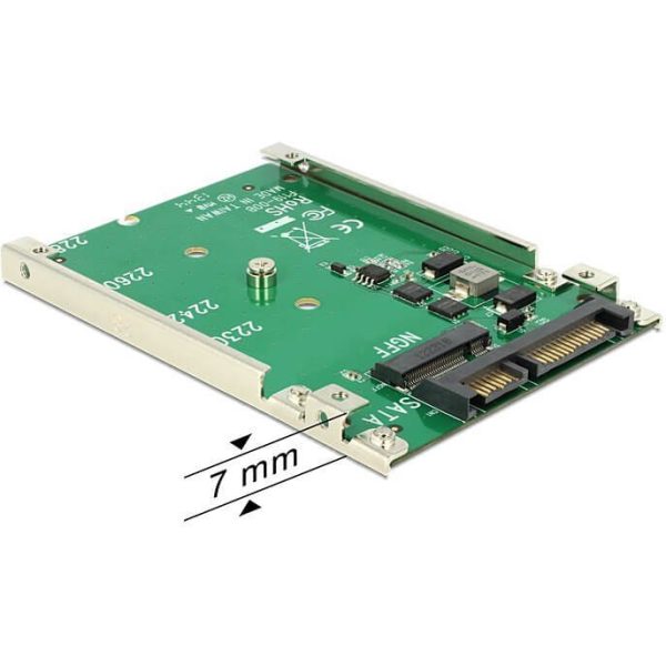 Adaptateur interne 2"1/2 Sata 22p > M.2 7mm - 62544