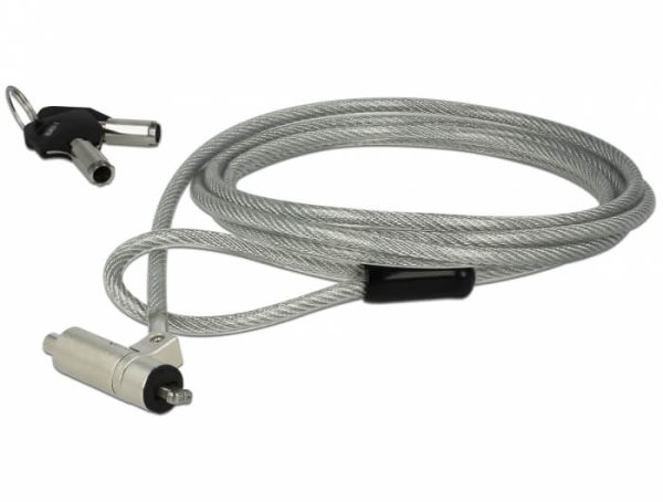 Câble de sécurité pour HP Nano slot 1,8m à clé - 20655