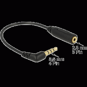 Câble audio Jack 3,5 mâle 4 pin vers 2,5 femelle - 65673