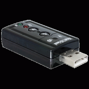 Carte son USB 7.1 avec contrôle de volume - 61645