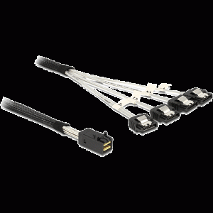 Câble interne mini SAS SFF-8643 M/ 4x Sata M 0,5m - 83392