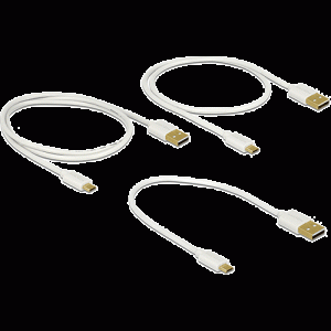 Pack de 3 câbles de charge rapide USB A -> Micro B - 83679