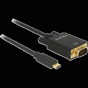 Câble USB Type C -> VGA mâle Full HD 1080p 2m - 85262