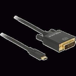Câble USB Type C -> DVI 24+1 mâle 4K 30Hz 3m - 85322