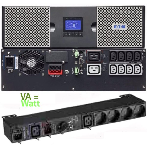 Onduleur 1/1 online Eaton 9PX 3000 DIN HotSwap MBP - 9PX3000IRTBPD