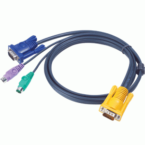 Câble KVM 2L-5203P PS2/VGA vers SPHD 3m - 2L-5203P