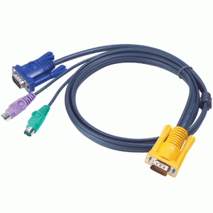Câble KVM 2L-5206P PS2/VGA vers SPHD 6m - 2L-5206P