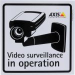 SURVEILLANCE STICKER ENG 10PCS - 5502-811
