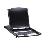 Console KVM rackable 1U sur IP Cat 5e + écran 19'' - B064C-16-1-IP