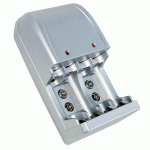 Chargeur d'accus 160mA LR06 & 9V pour 4 accus - BC-0904S