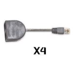 4 adapt BFT pour 8 lignes sur les 4 RJ45 - BFTADAPTERKIT