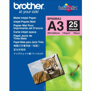 Papier Jet d'encre mat A3 (25 feuilles) - BP60MA3