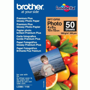 Papier photo brillant 10X15 (50 feuilles) - BP71GP50