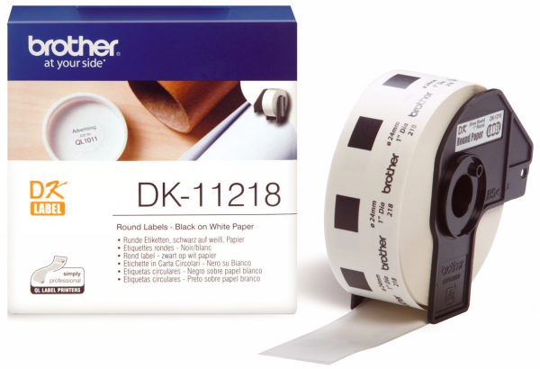 Etiquettes rondes pré-découpées (1000) Ø24mm - DK11218