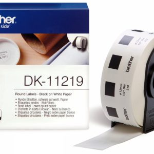 Etiquettes rondes pré-découpées (1200) Ø12mm - DK11219