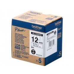 Rubans HG HIGH GRADE laminé 12mm Noir/Jaune - HGE631V5