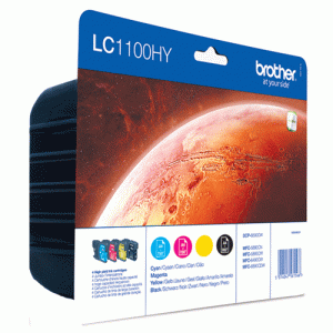 Pack de 4 cartouches LC11000 HY 4 couleurs - LC1100HYVALBP