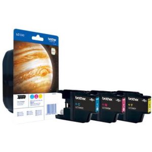 Blister de 3 cartouches d'encre LC1240 C/Y/M - LC1240RBWBP