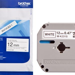 Ruban cassette MK 12mm noir / blanc - MK231BZ