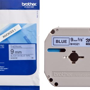 Ruban cassette MK 9mm noir / bleu - MK521BZ