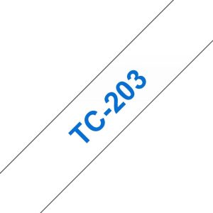 Ruban TC 12mm bleu / blanc - TC203