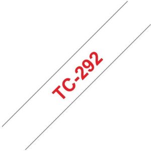 Ruban d'étiquettes TC292 Rouge/Blanc - TC292