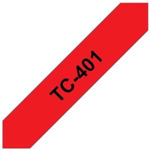 Ruban d'étiquettes TC401 Noir/Rouge - TC401