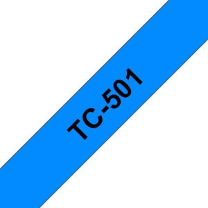 Ruban d'étiquettes TC501 Noir/Bleu - TC501