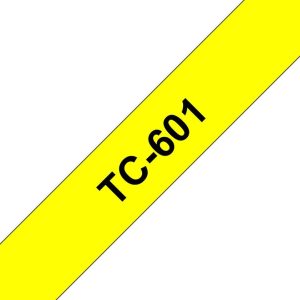 Ruban TC 12mm noir / jaune - TC601