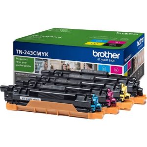 Toner TN243CMYK Cyan Magenta Jaune Noir-4 x 1000p. - TN243CMYK