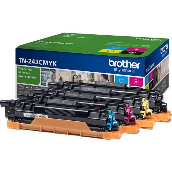 Toner TN243CMYK Cyan Magenta Jaune Noir-4 x 1000p. - TN243CMYK