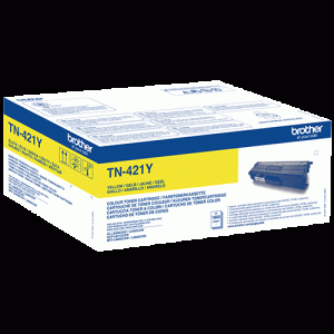 Toner TN421Y 1800 pages a 5% jaune - TN421Y