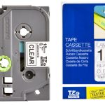 Ruban TZ laminé 18mm noir / transparent - TZE141