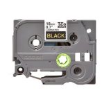 Ruban TZ laminé 18mm Gold/Noir - TZE344