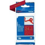 Ruban TZERW54 24mm or / bordeau tissu non adhésif - TZERW54