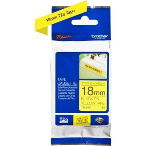 Ruban TZES Adhésif puissant 18mm Noir/Jaune - TZES641