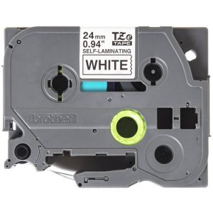Ruban TZeSL251 24mm Noir /  Blanc Auto-Laminé - TZESL251