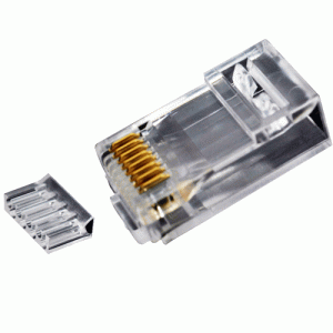 Sachet 10 connecteurs RJ45 U/UTP Cat 6 avec insert -