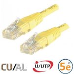 Cordon RJ45 Cat 5e U/UTP Classic  0.3m jaune - EOC5UA0030J