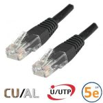 Cordon RJ45 Cat 5e U/UTP Classic  0.3m noir - EOC5UA0030N