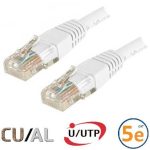 Cordon RJ45 Cat 5e U/UTP Classic  0.5m blanc - EOC5UA0050W